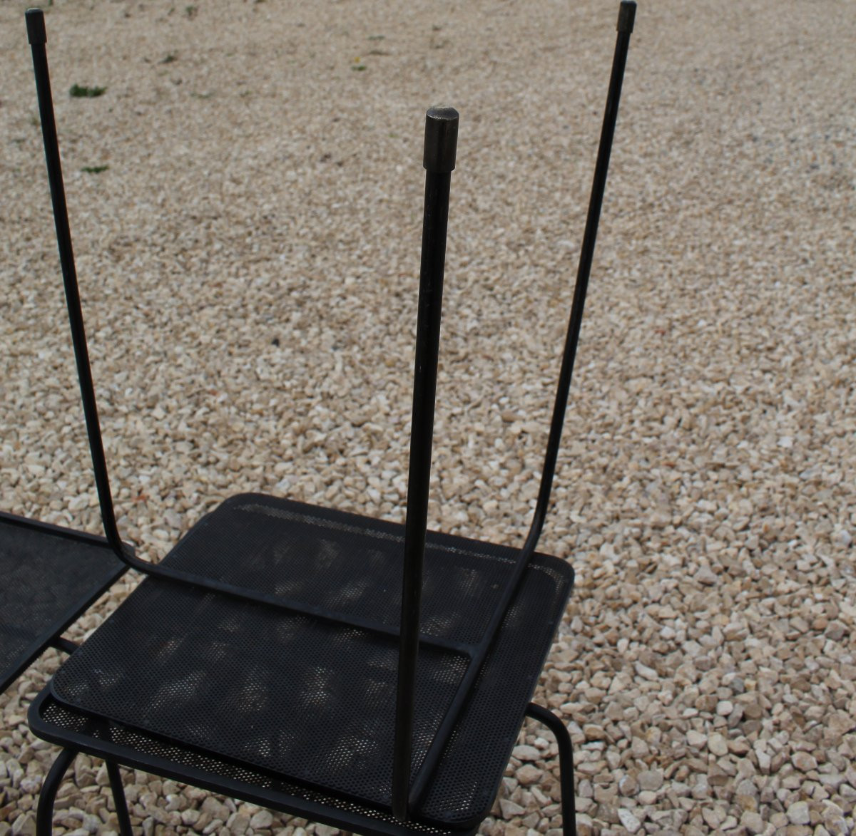 3 Soumba Nesting Tables By Mathieu Matégot Circa 1953-photo-7