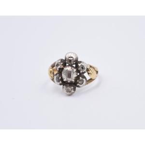 Regional Jewel: Arles Arlesienne Ring Gold Silver And Baguette Cut Diamonds