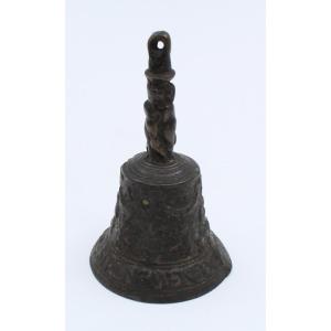 16/17th Century Bronze Table Bell Flanders Malines