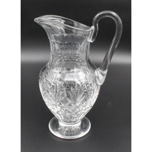 Saint-louis Crystal Water Jug Massenet Model H= 27 Cm