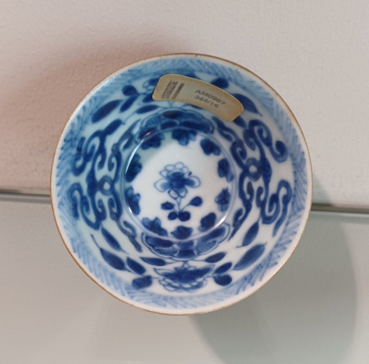 Porcelain Cup And Saucer From The Underwater Recovery Of The Wreck Of The 'ca Mau'. China, Qing-photo-1