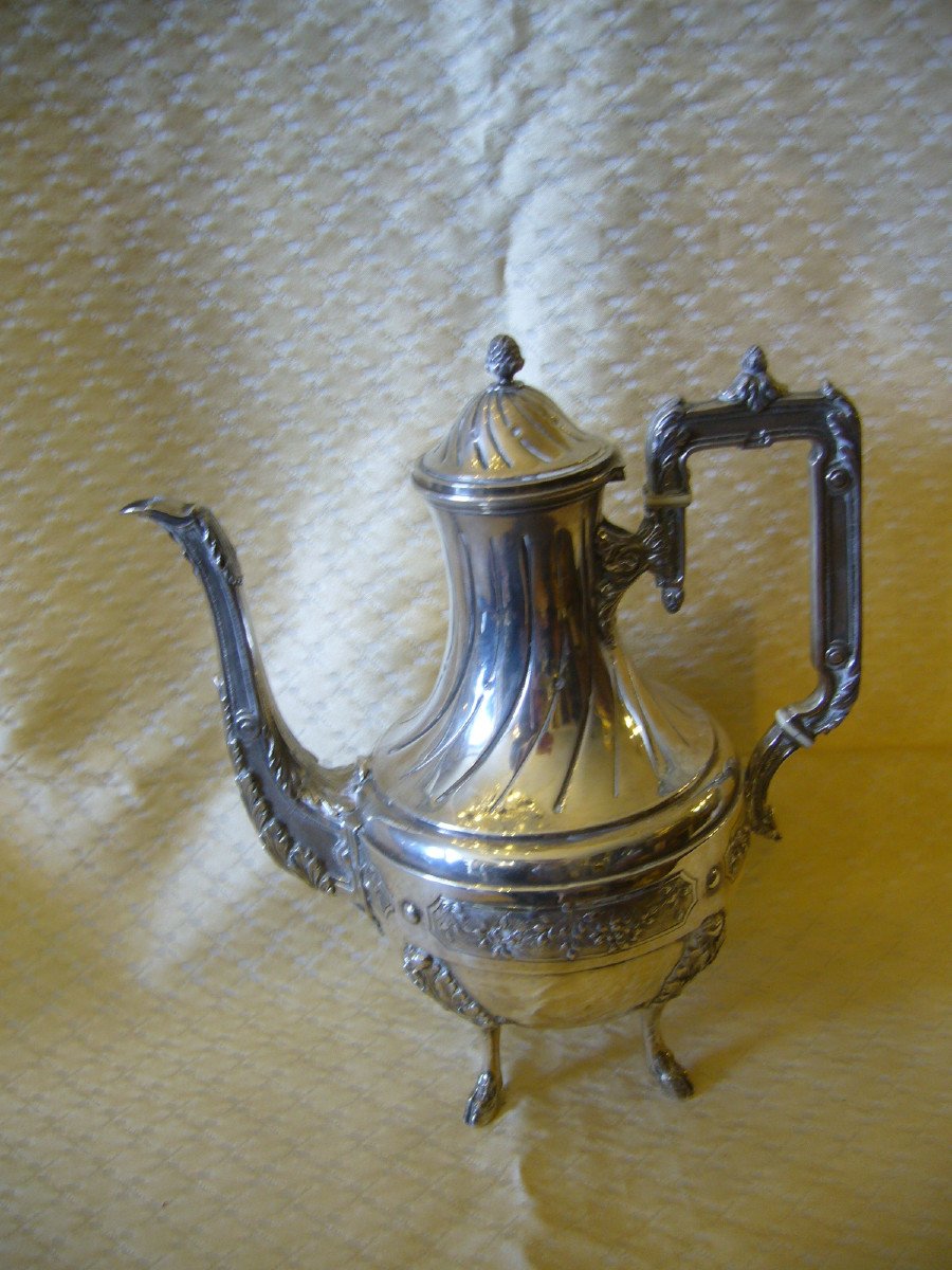 Cafetiere Argent Louis XVI-photo-2