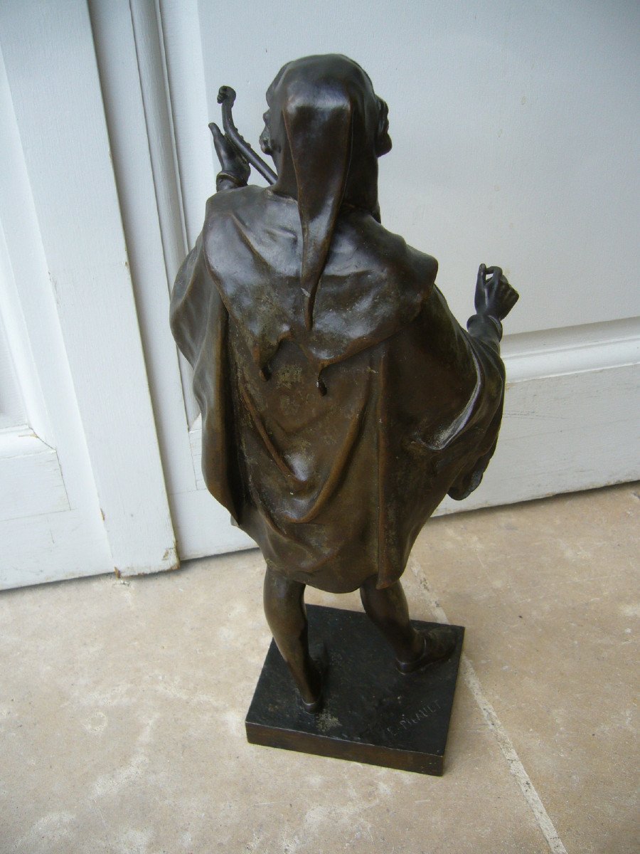 Emile Picault    Troubadour  Bronze-photo-4