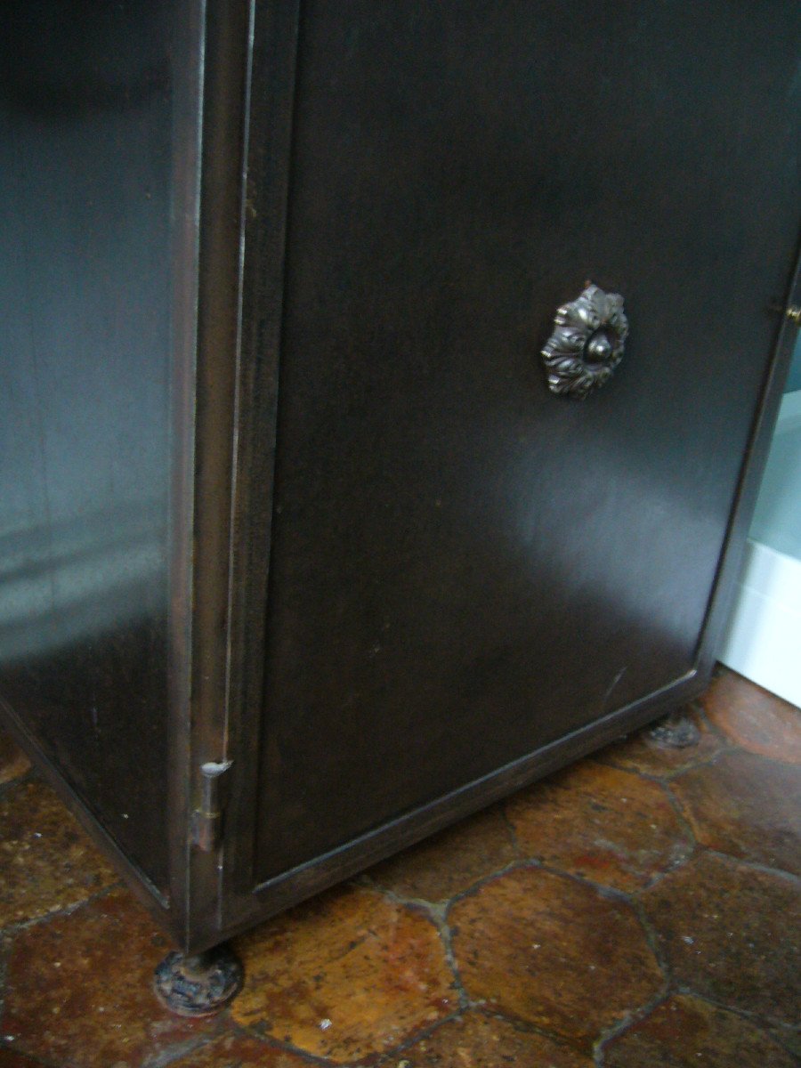 Pair Of Steel Pharmacy Cabinets -photo-8