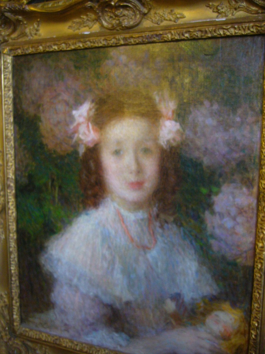 Ernest Laurent Portrait Of A Young Girl-photo-3