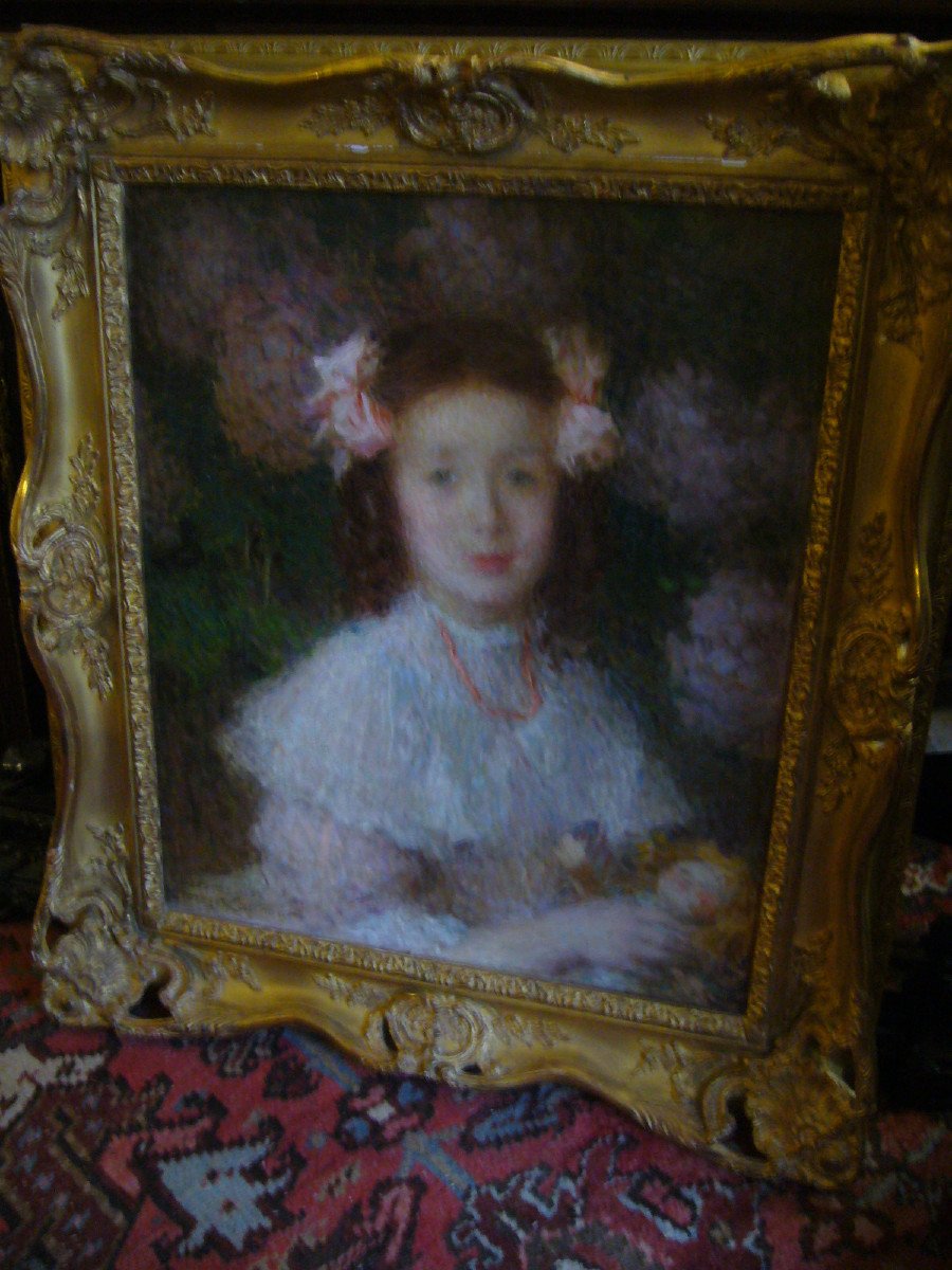 Ernest Laurent Portrait Of A Young Girl-photo-4