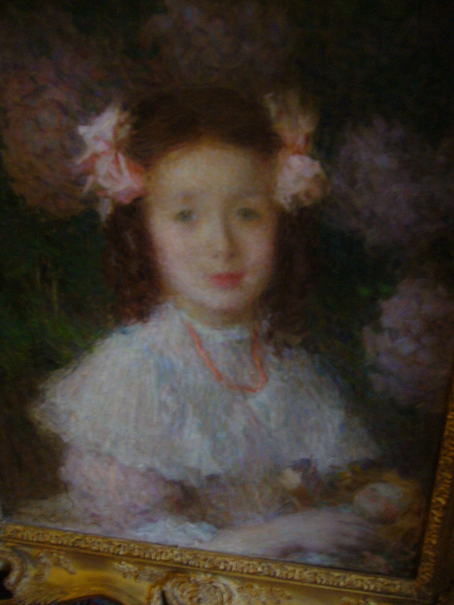 Ernest Laurent Portrait Of A Young Girl-photo-1