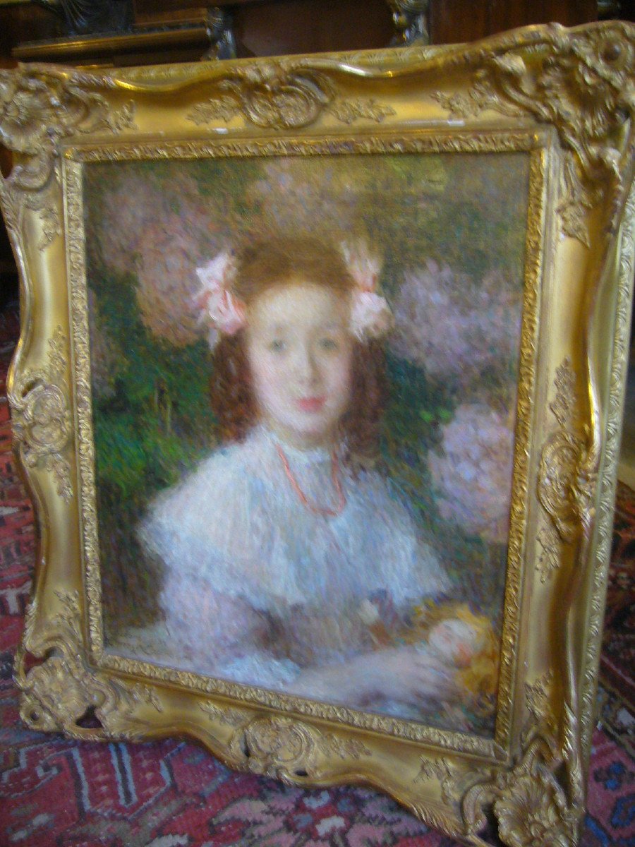 Ernest Laurent Portrait Of A Young Girl