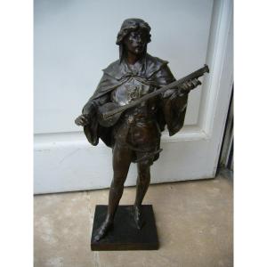 Emile Picault Troubadour Bronze