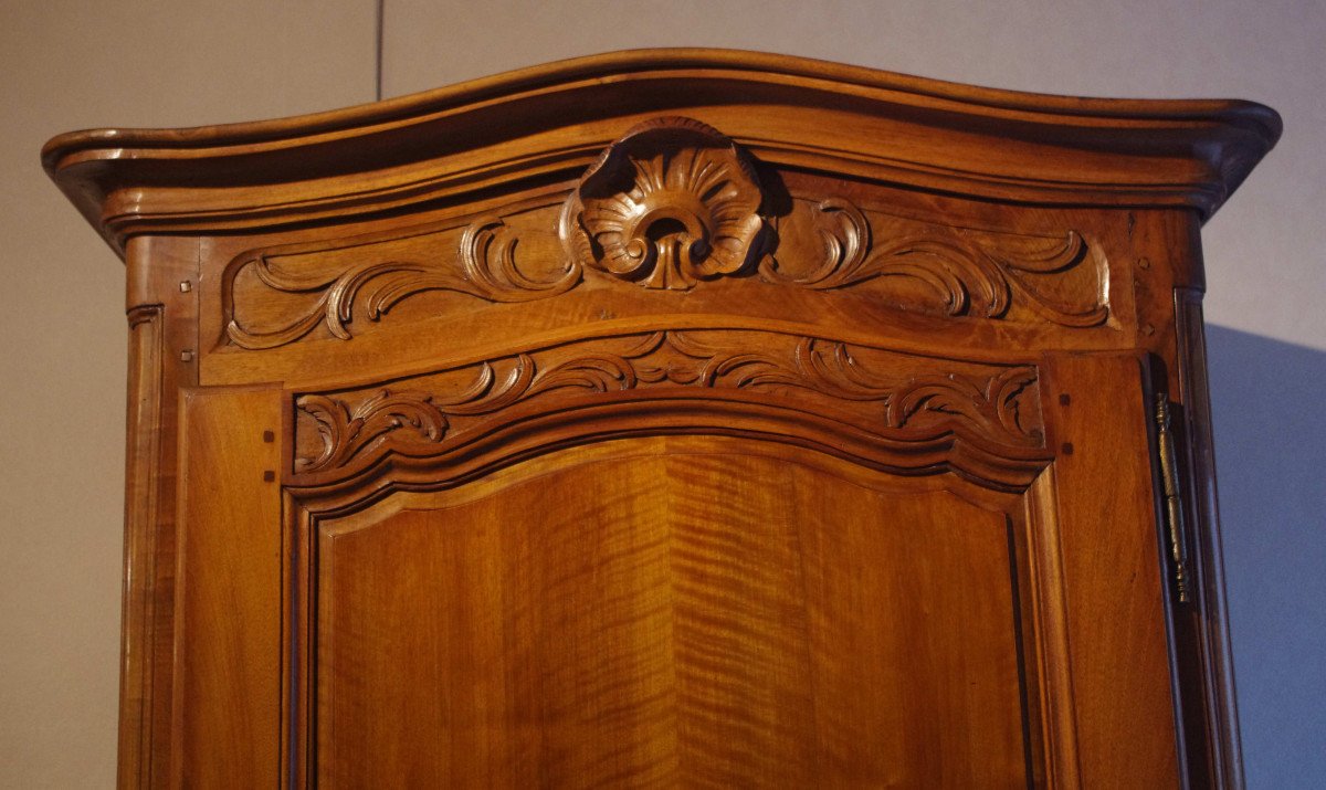 Bonnetière Louis XV In Solid Walnut-photo-2