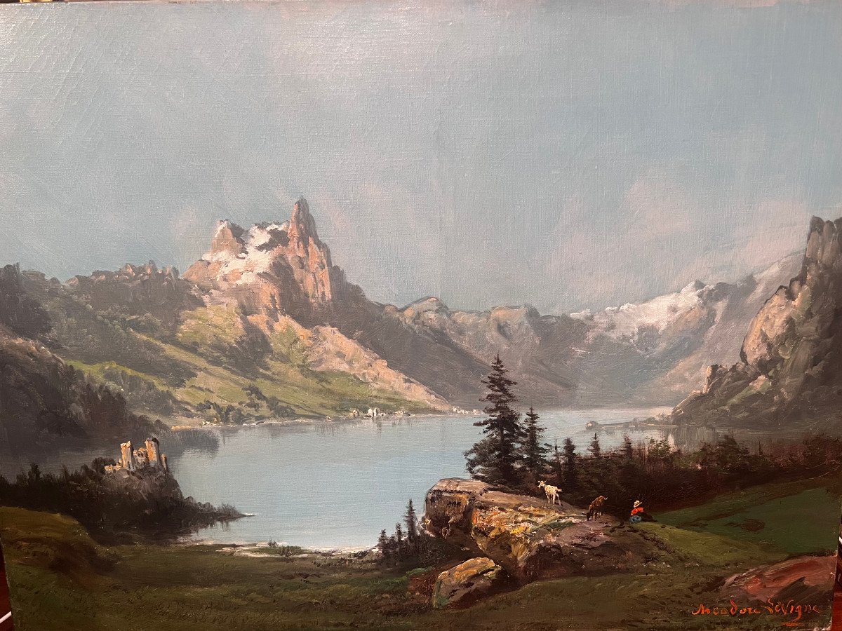 THÉODORE LÉVIGNE - Le Lac De Montagne -photo-2