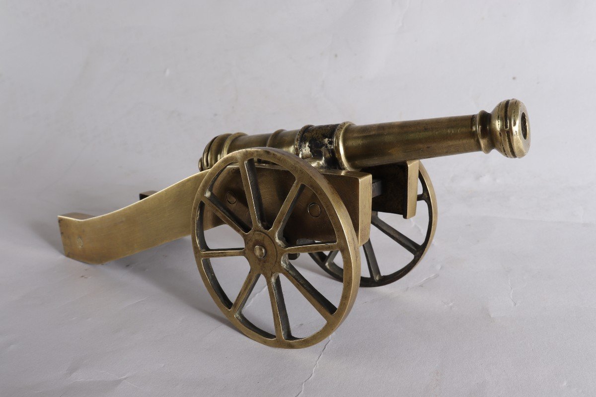 Pair Of Miniature Bronze Cannons-photo-3