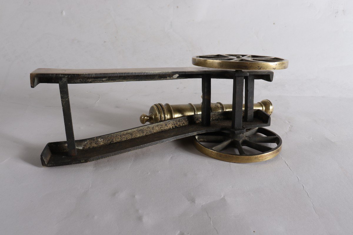 Pair Of Miniature Bronze Cannons-photo-4