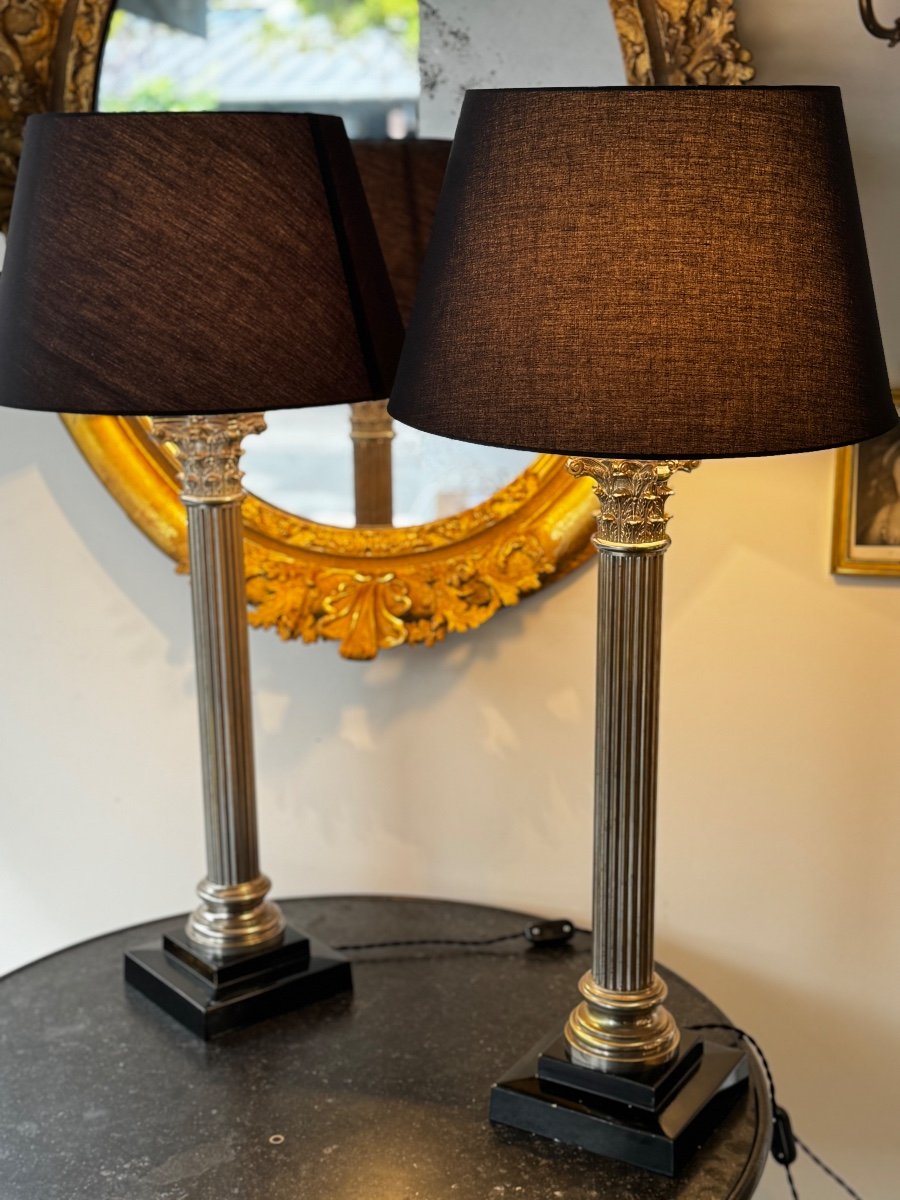 Pair Of Bronze Lamps-photo-5