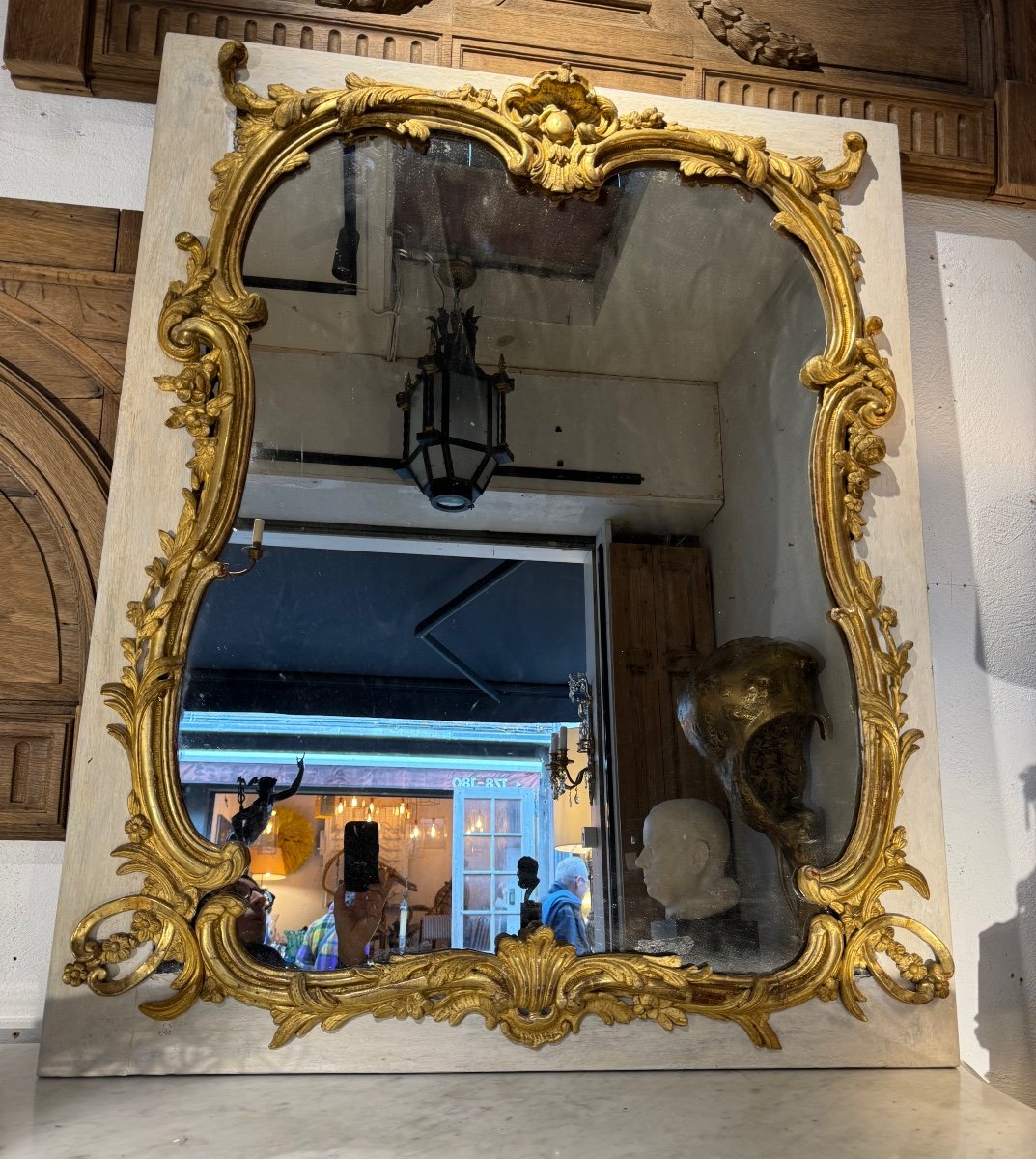 18th Century Golden Wood Mirror