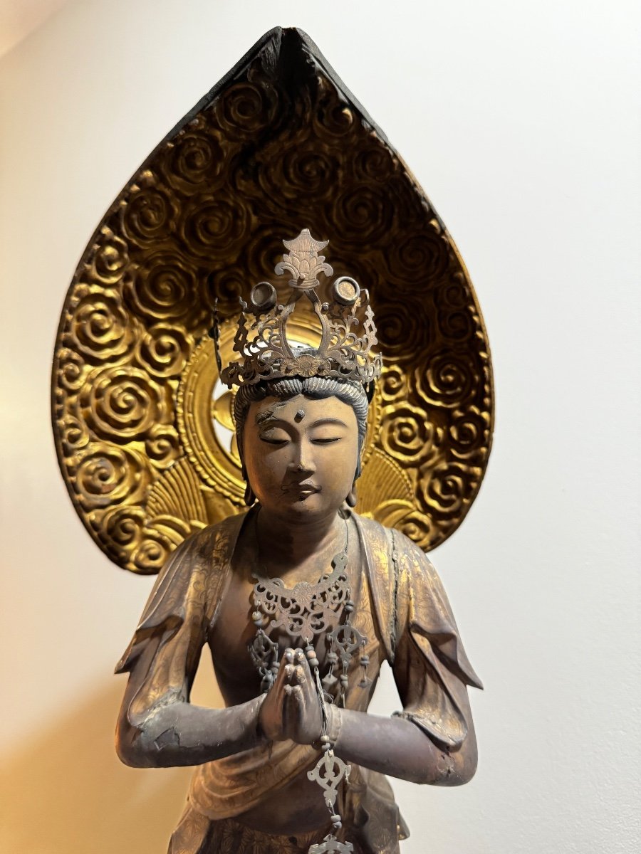 Golden Wooden Buddha Statue-photo-4