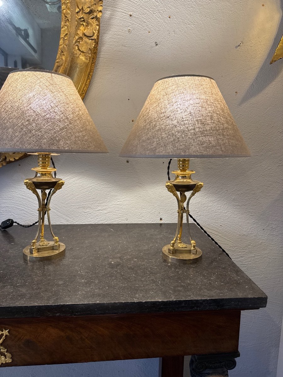 Paire De Lampes 