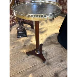 Small Empire Pedestal Table Top. Marble.