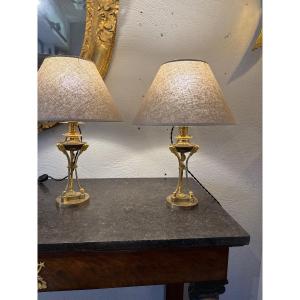 Paire De Lampes 