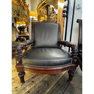 Large, Paire De Fauteuils