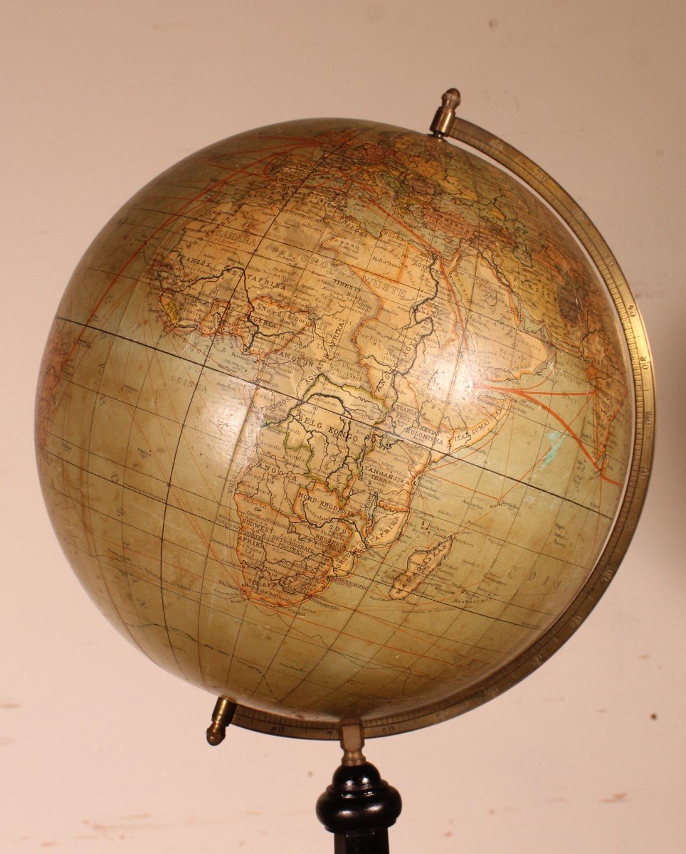Grand Globe Terrestre De Handels Und Verkehrsglobus De 69cm De Haut-photo-3