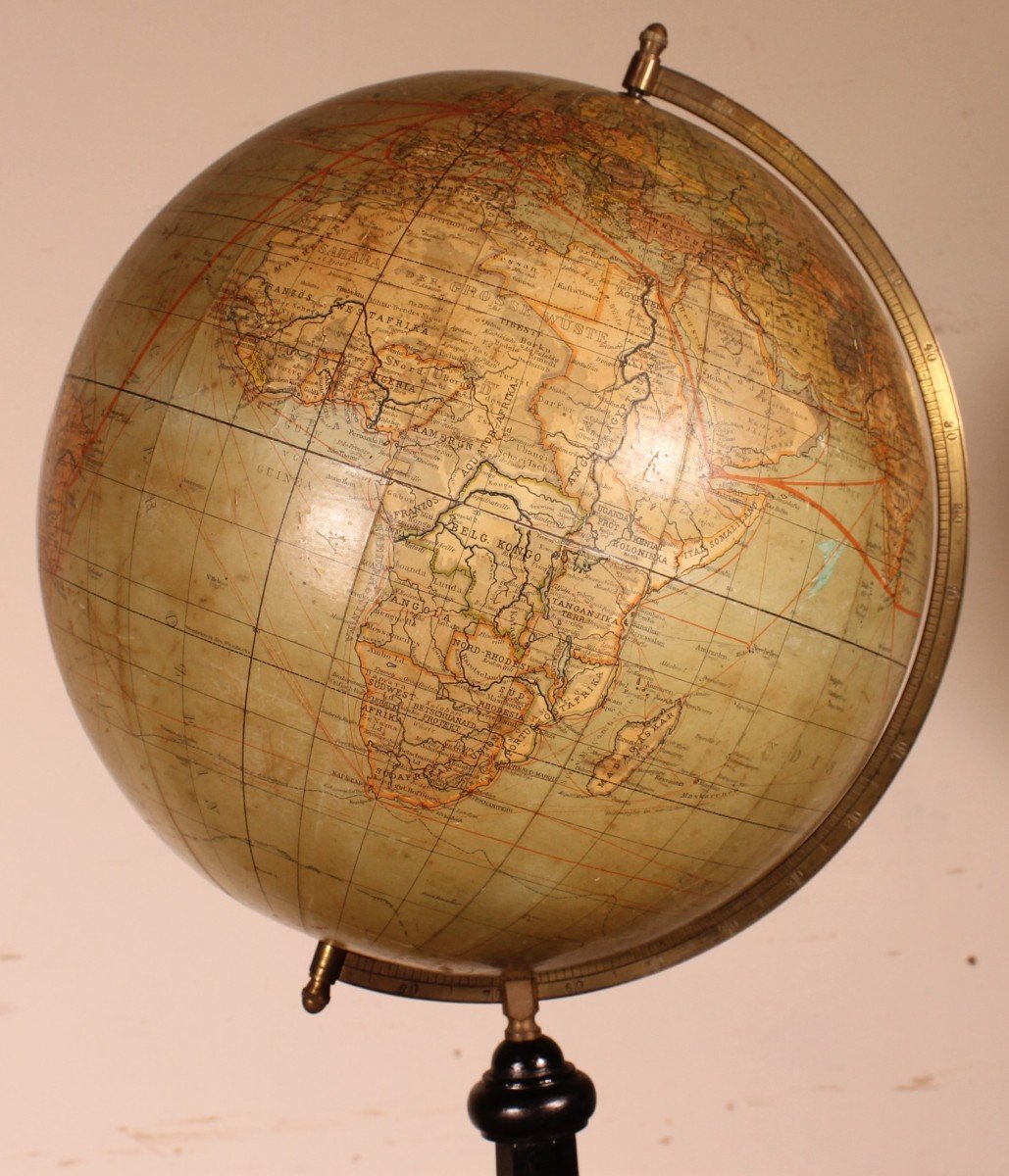 Grand Globe Terrestre De Handels Und Verkehrsglobus De 69cm De Haut-photo-2