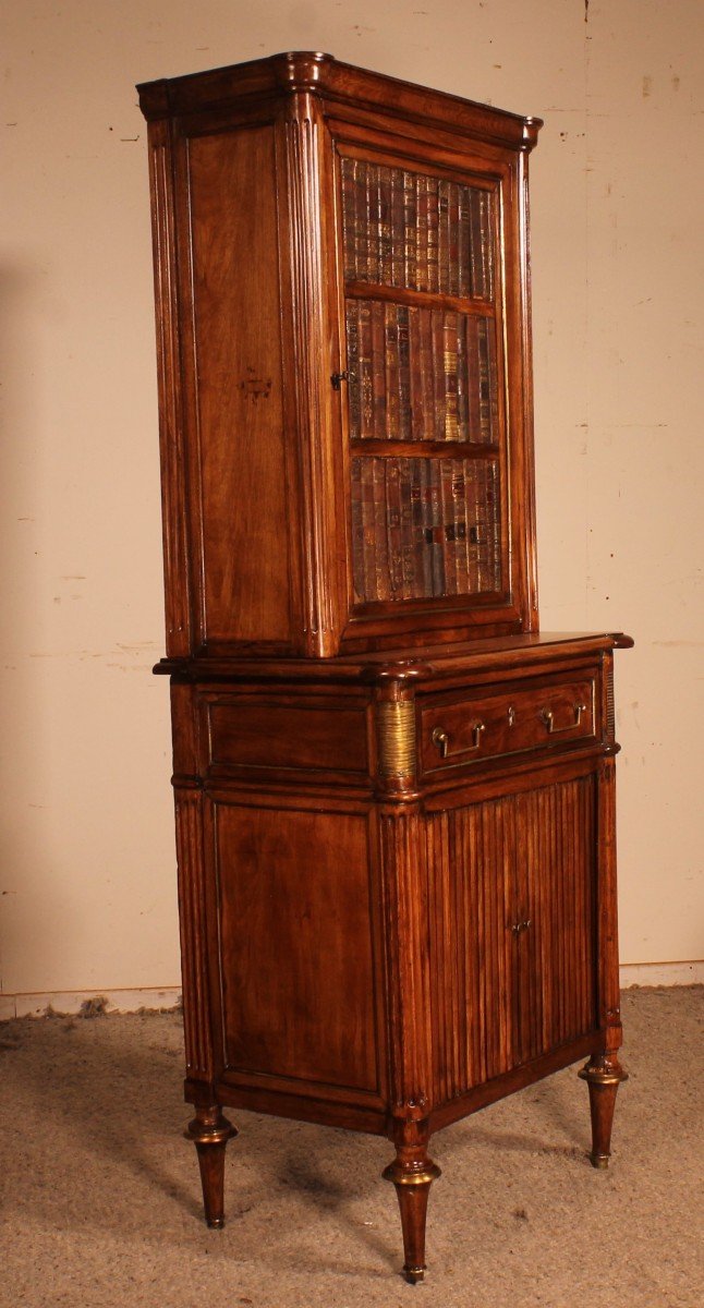 Louis XVI Library Cabinet - 18th Century-photo-8