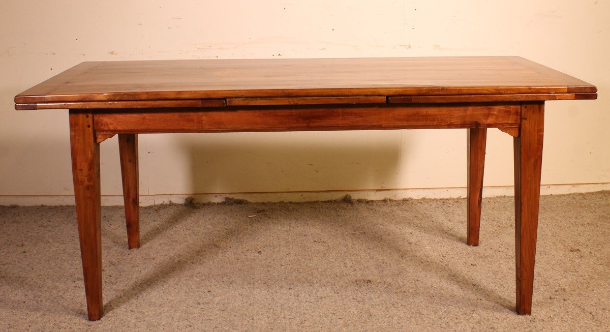 Small Extendable Table In Cherry Wood From The 19 ° Century-photo-2