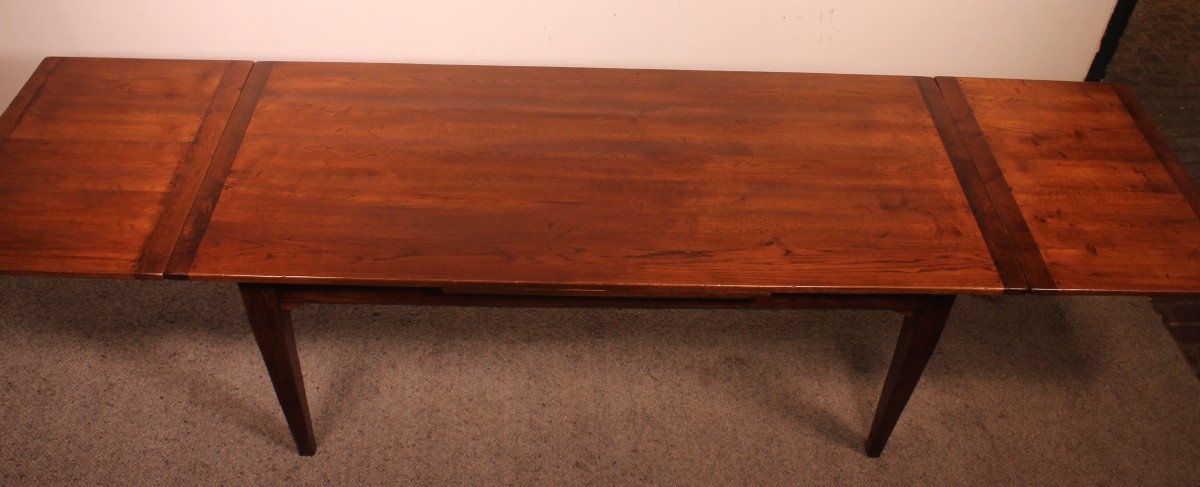 19th Century Oak Extending Table From France-photo-8