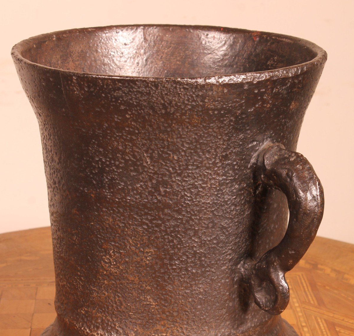 16th Century Cast Iron Mortar-photo-4