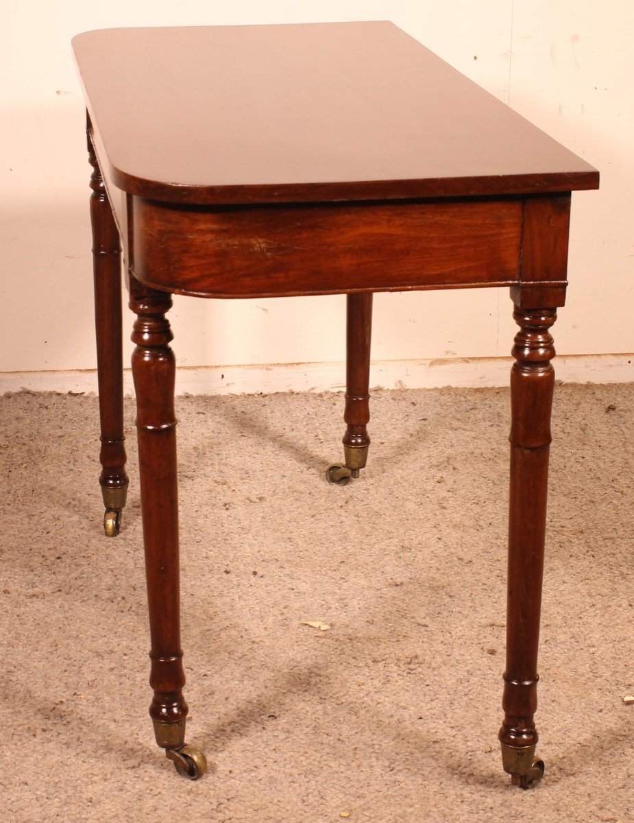 Small 19th Century Console In Mahogany-photo-3