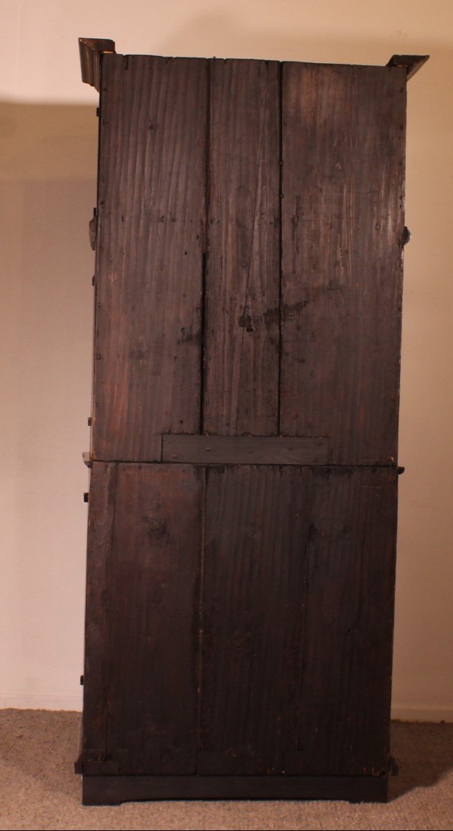  6 Doors Buffet In Walnut Dated 1639-photo-5