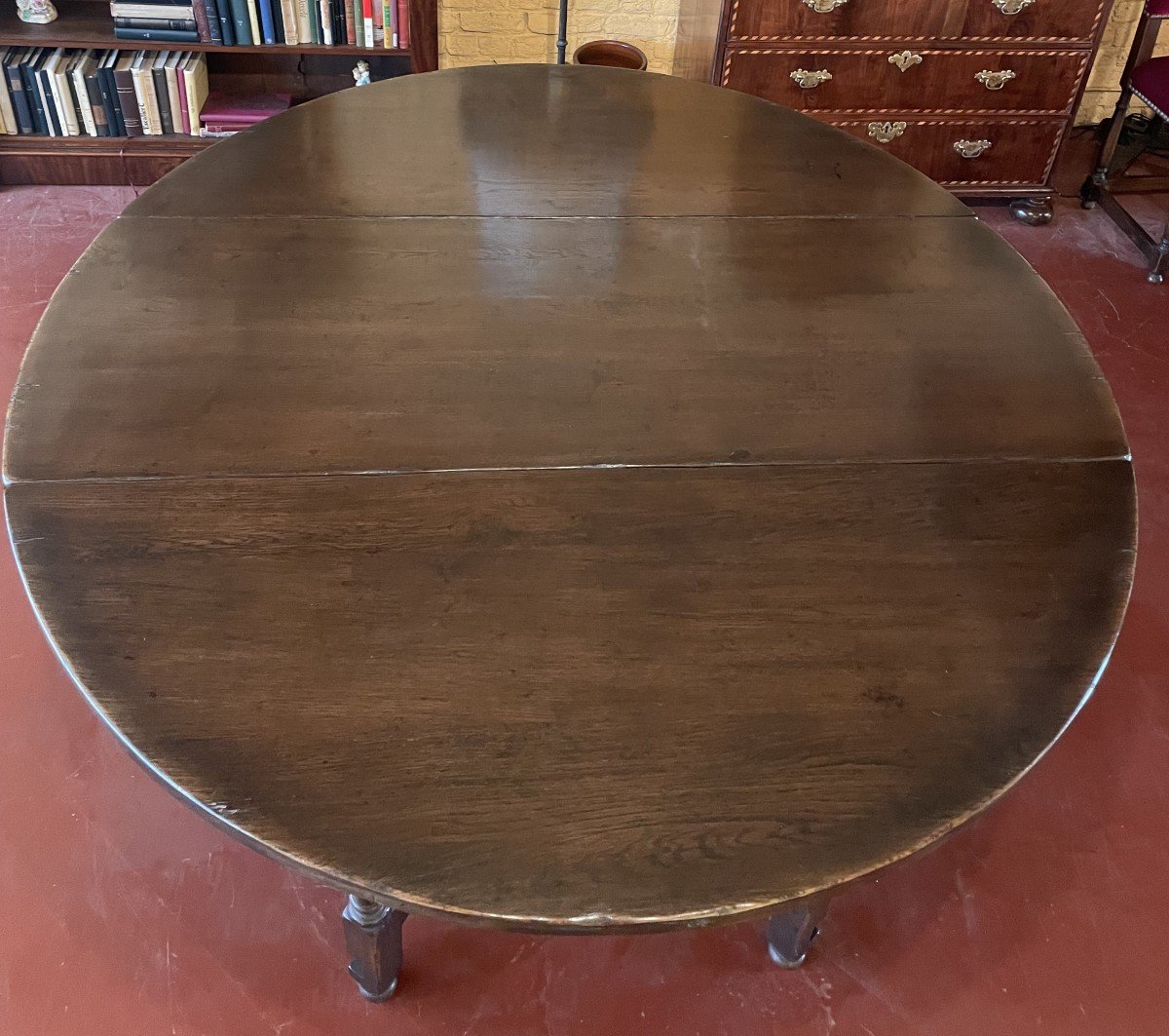 Large Gateleg Table In Oak-photo-3