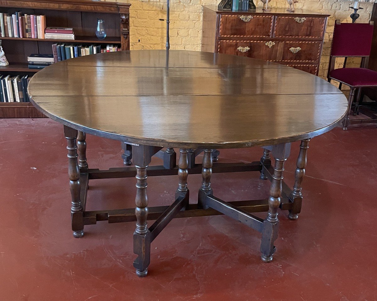 Large Gateleg Table In Oak