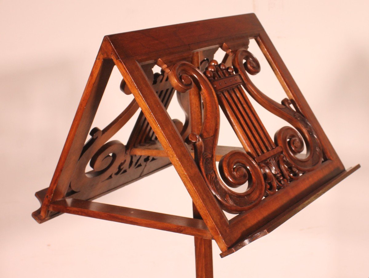  19th Century Mahogany Lectern-photo-1