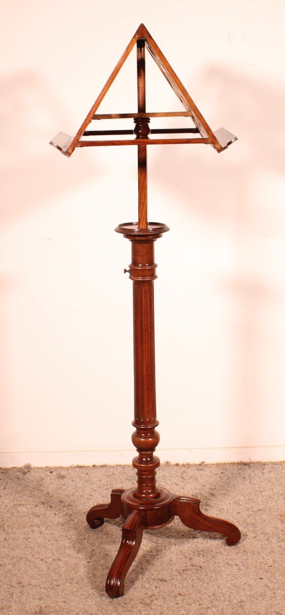  19th Century Mahogany Lectern-photo-2