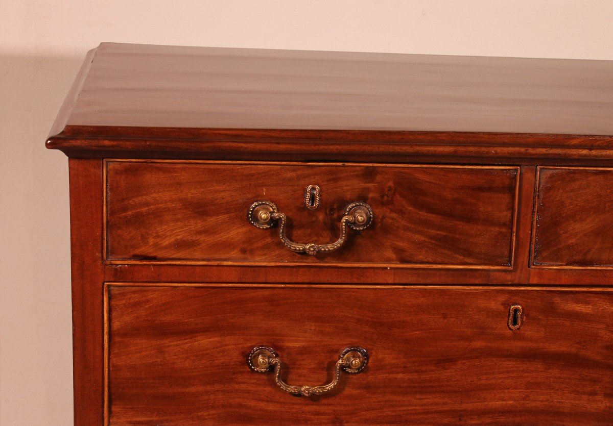 Mahogany Chest Of Drawers From The 18th Century-photo-4