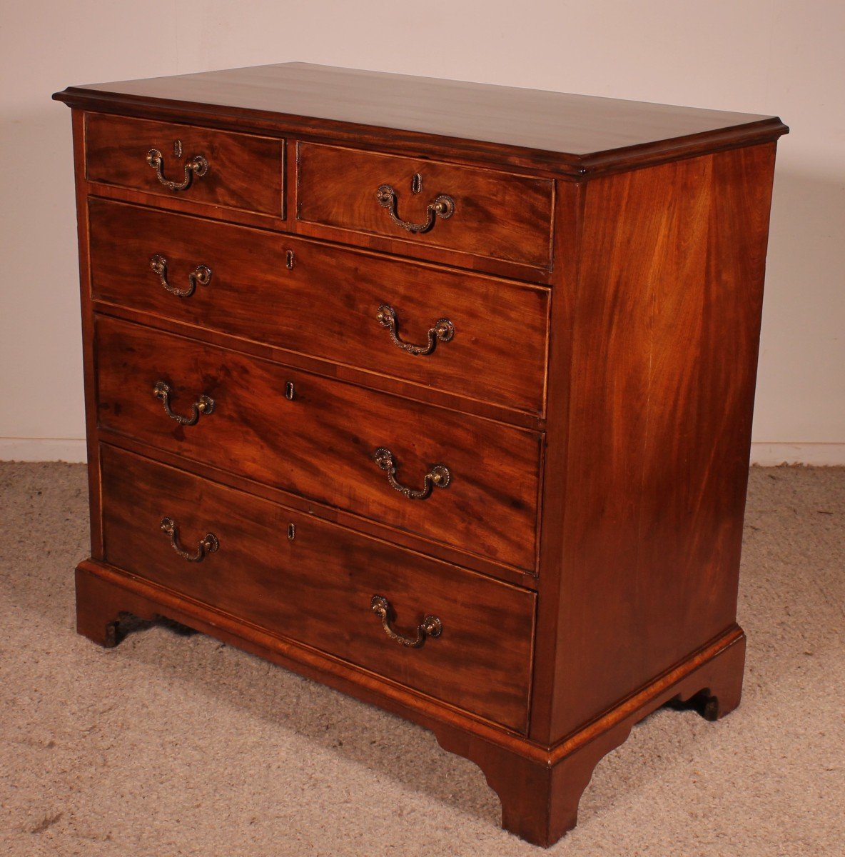 Mahogany Chest Of Drawers From The 18th Century-photo-5