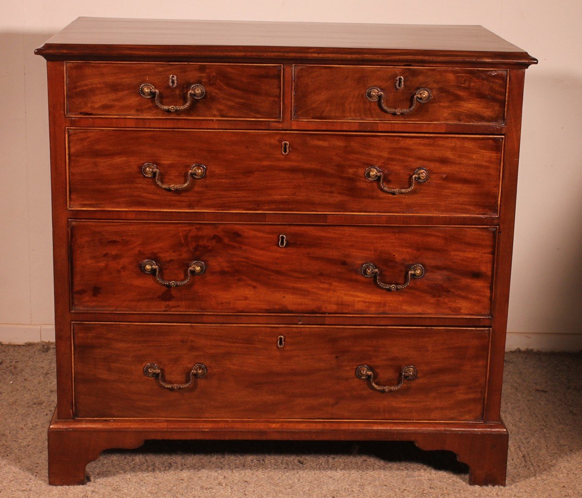 Mahogany Chest Of Drawers From The 18th Century