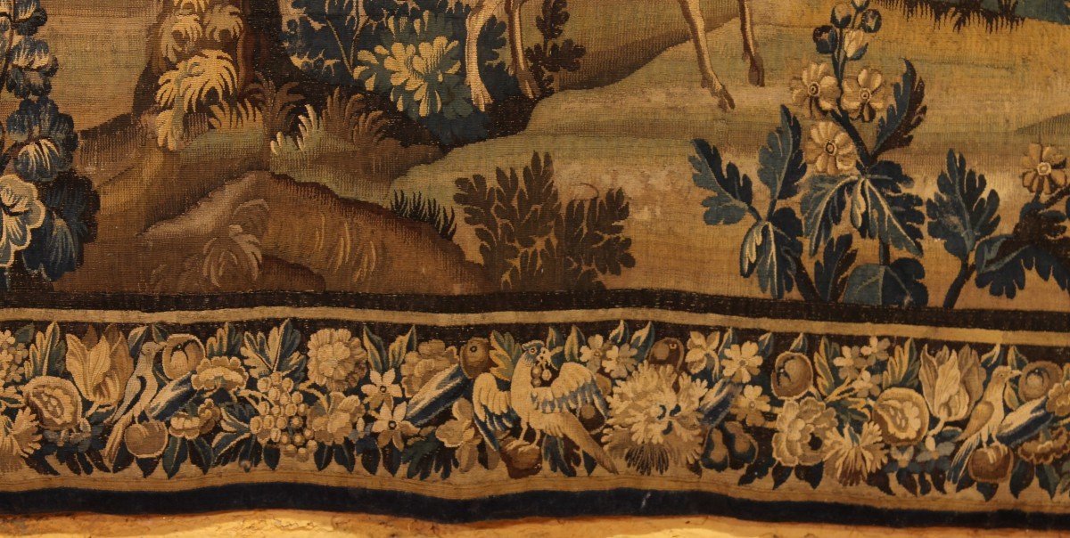 Verdure Tapestry From Flanders From The 17th Century-photo-4