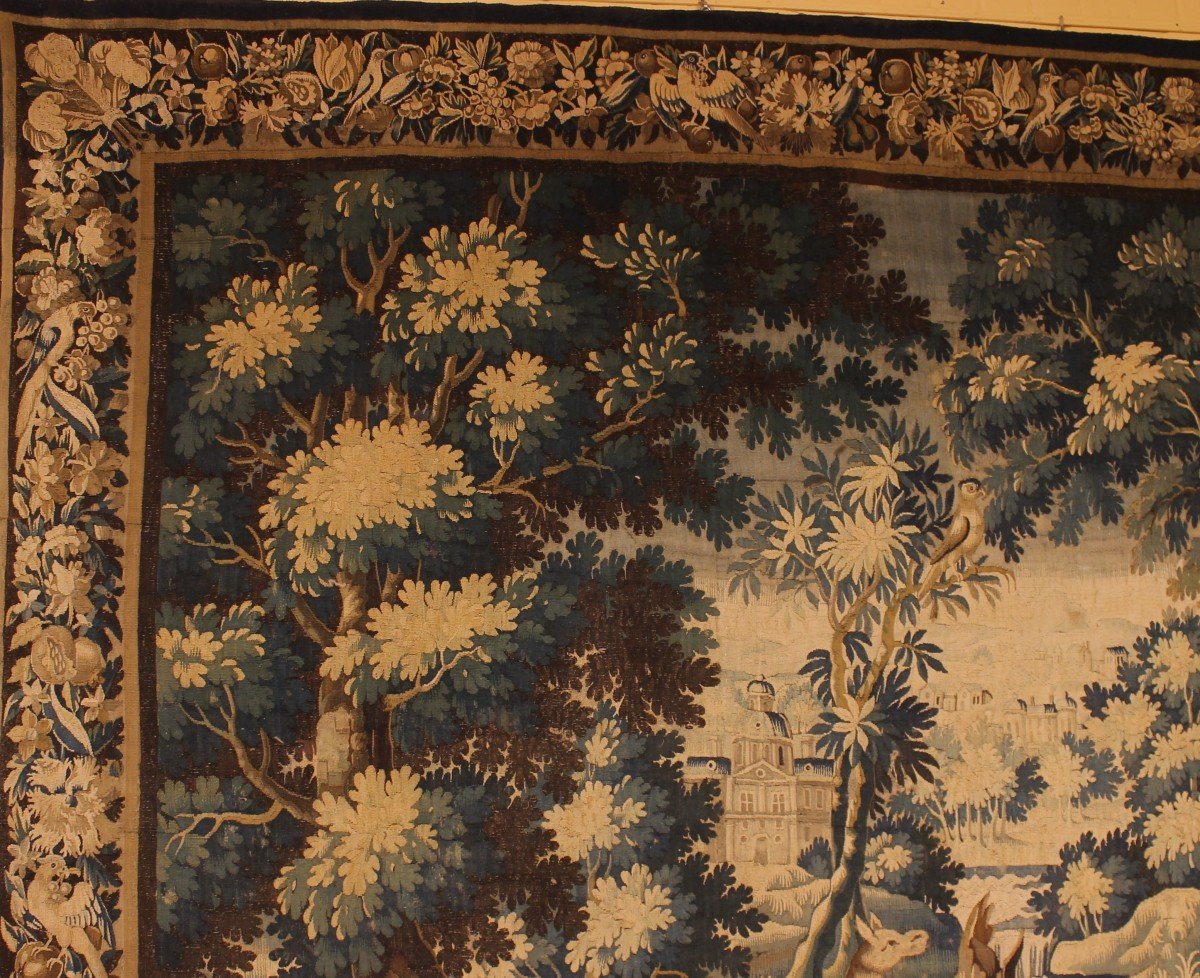 Verdure Tapestry From Flanders From The 17th Century-photo-7