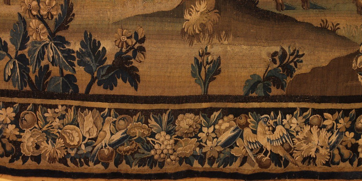 Verdure Tapestry From Flanders From The 17th Century-photo-8