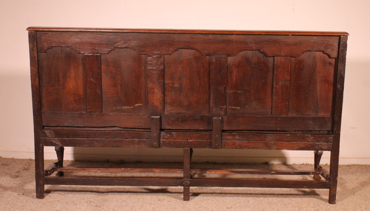 Chippendale Period Bench In Oak - 18th Century-photo-5