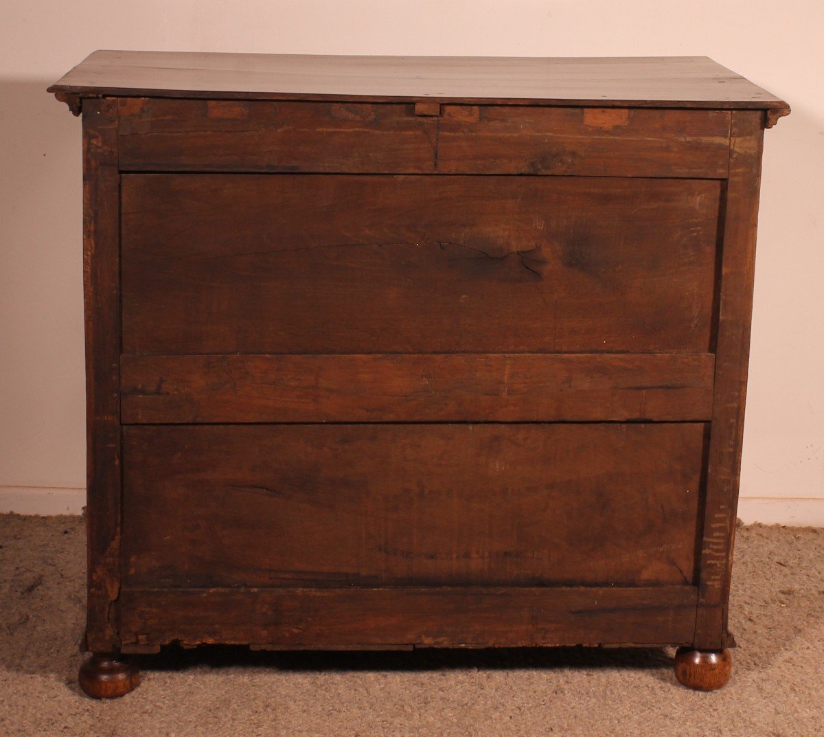 17th Century Jacobean Oak Chest Of Drawers-photo-4