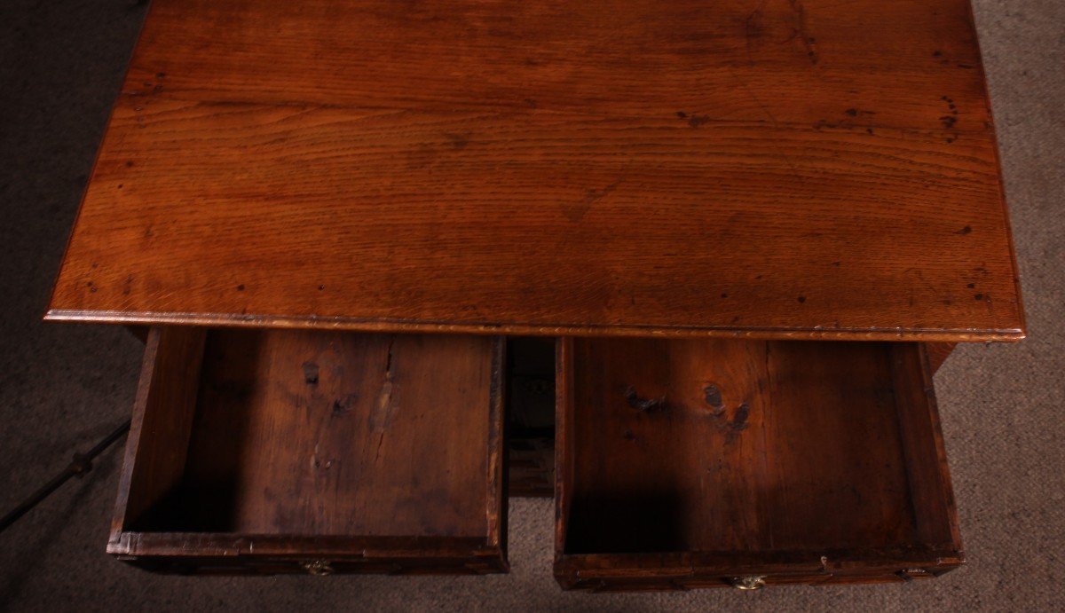 17th Century Jacobean Oak Chest Of Drawers-photo-8