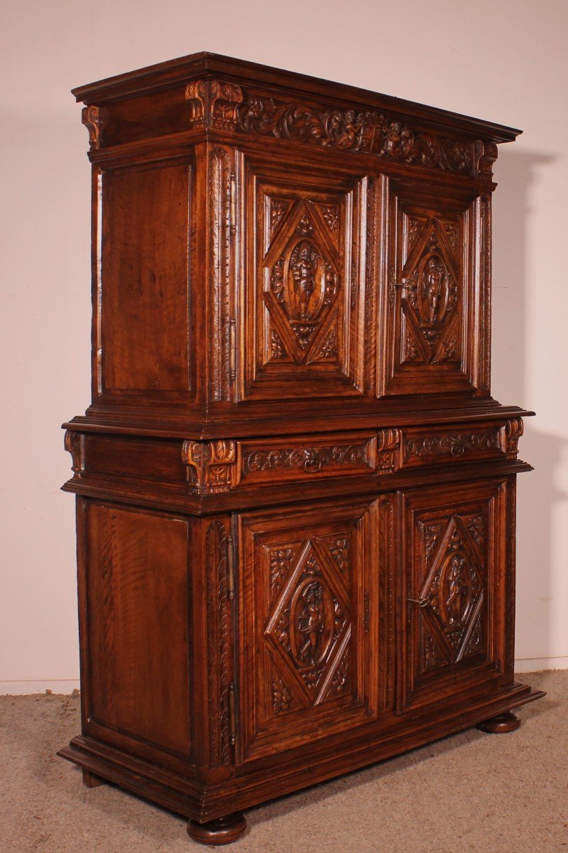 Buffet Renaissance Représentant Les 4 Saisons Circa 1580 - France-photo-8