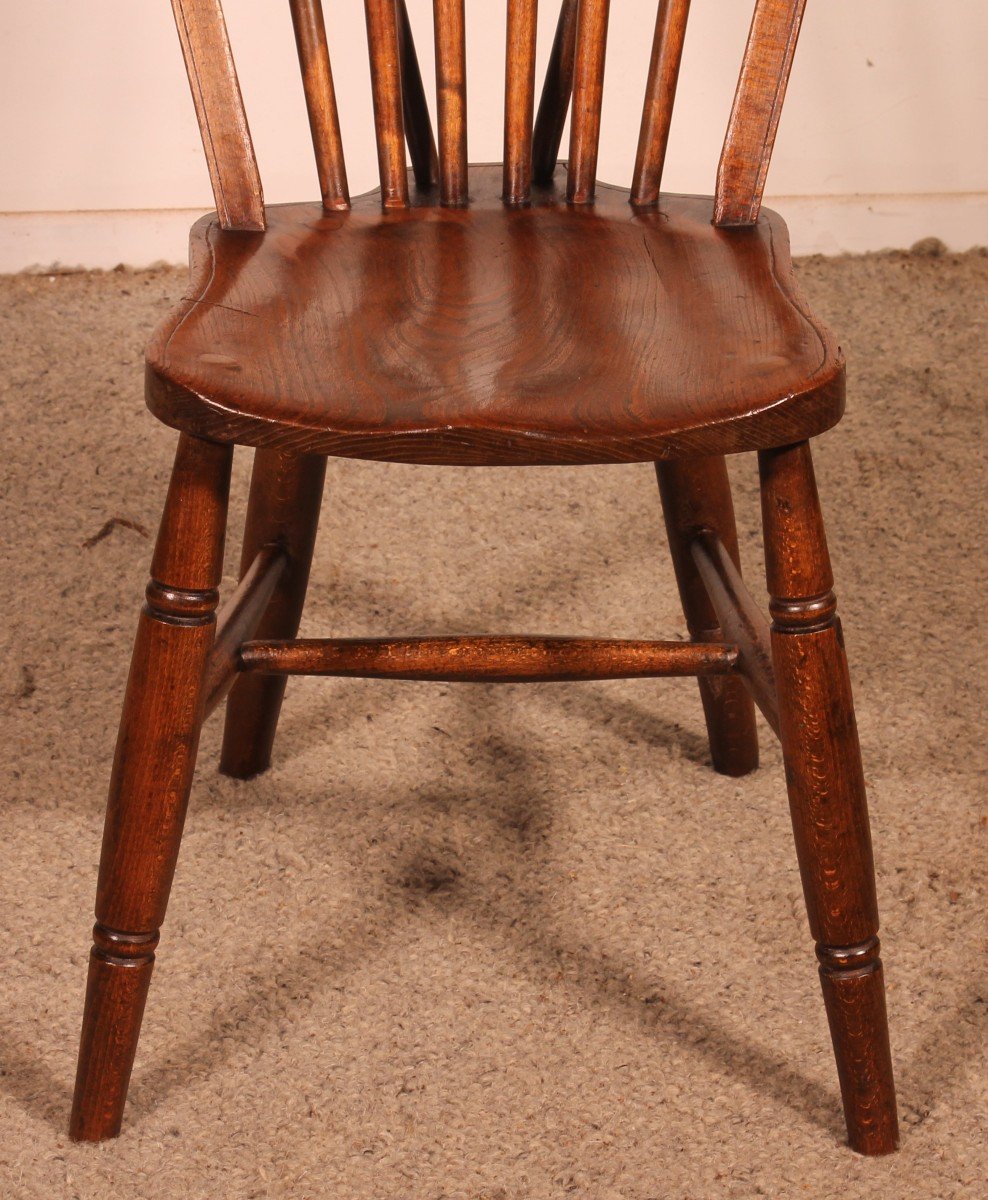 Set Of 4 19th Century Windsor Chairs-photo-4