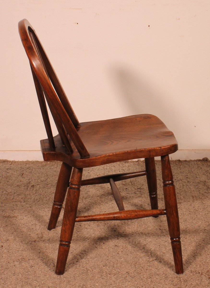 Set Of 4 19th Century Windsor Chairs-photo-3