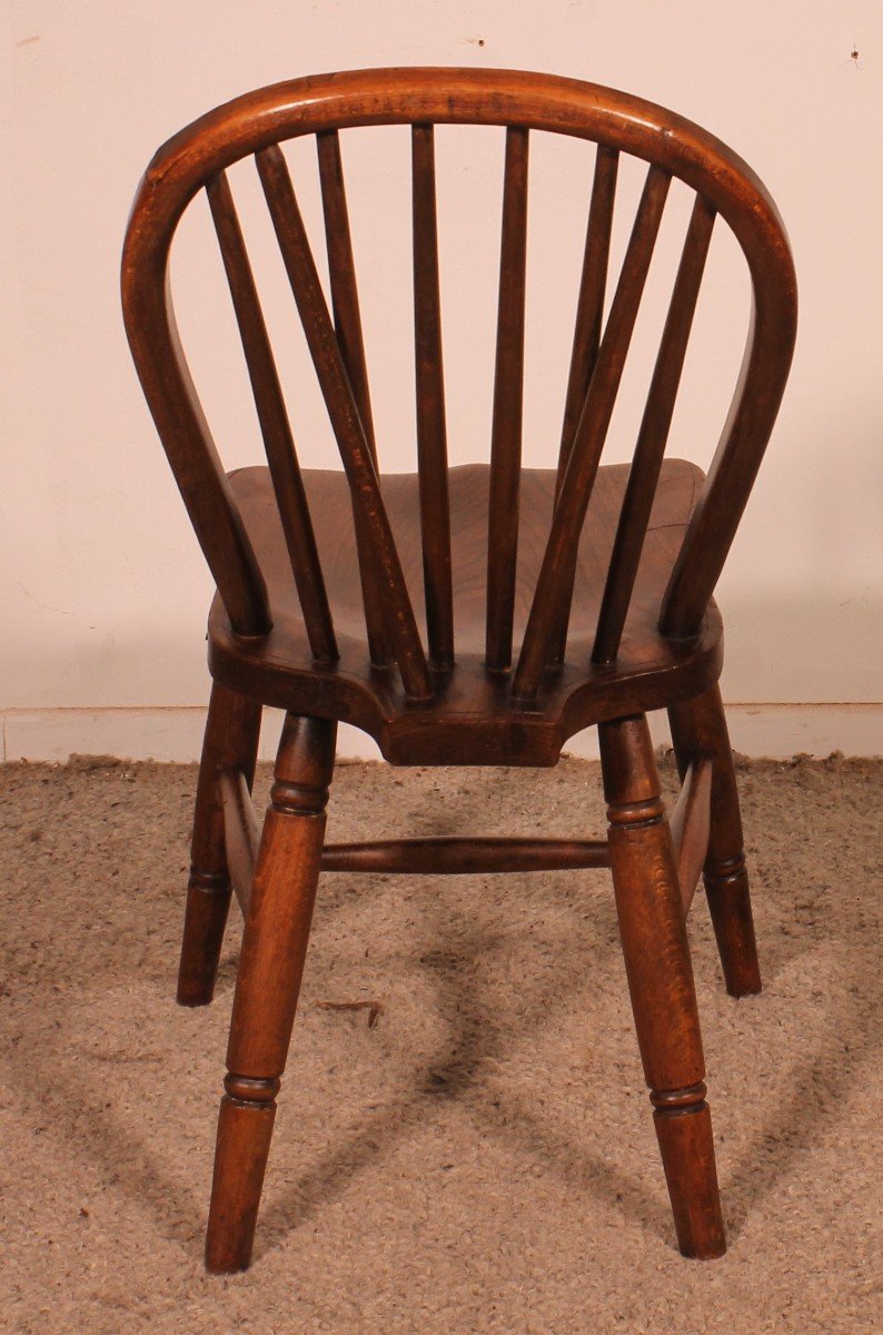 Set Of 4 19th Century Windsor Chairs-photo-4