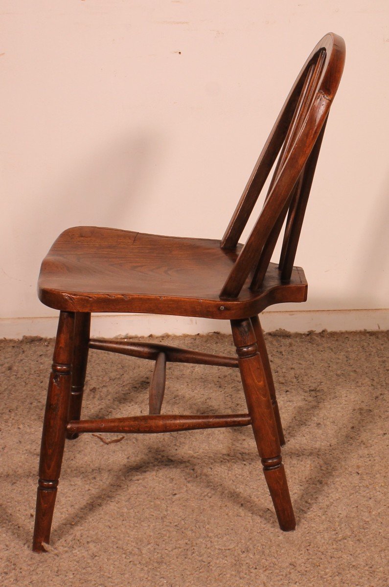 Set Of 4 19th Century Windsor Chairs-photo-5